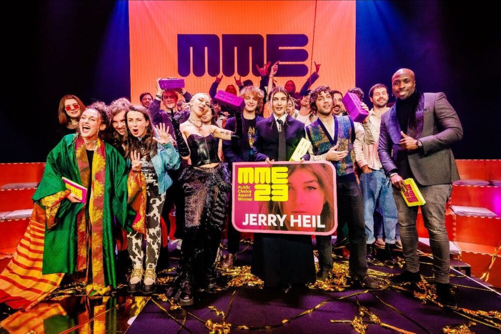 2023 MME Awards Public Choice Winner Jerry Heil with the other nominees and winners and hosts Alina Pash and Fernando Halman. All rights reserved